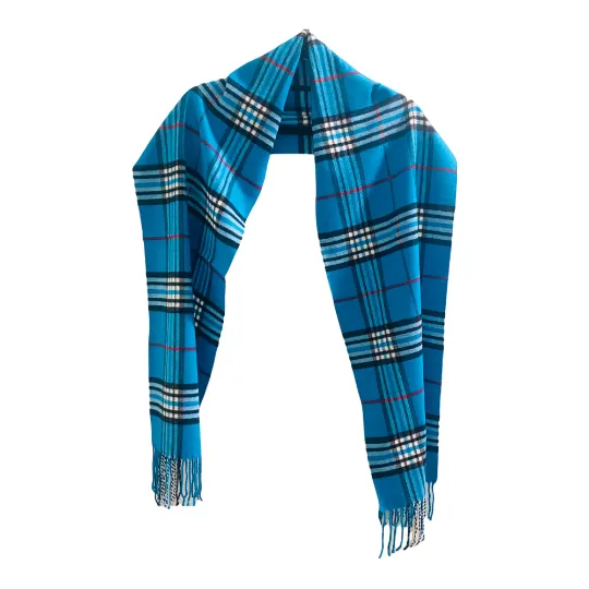 Cashmere Feel Unisex  Plaid Scarfs