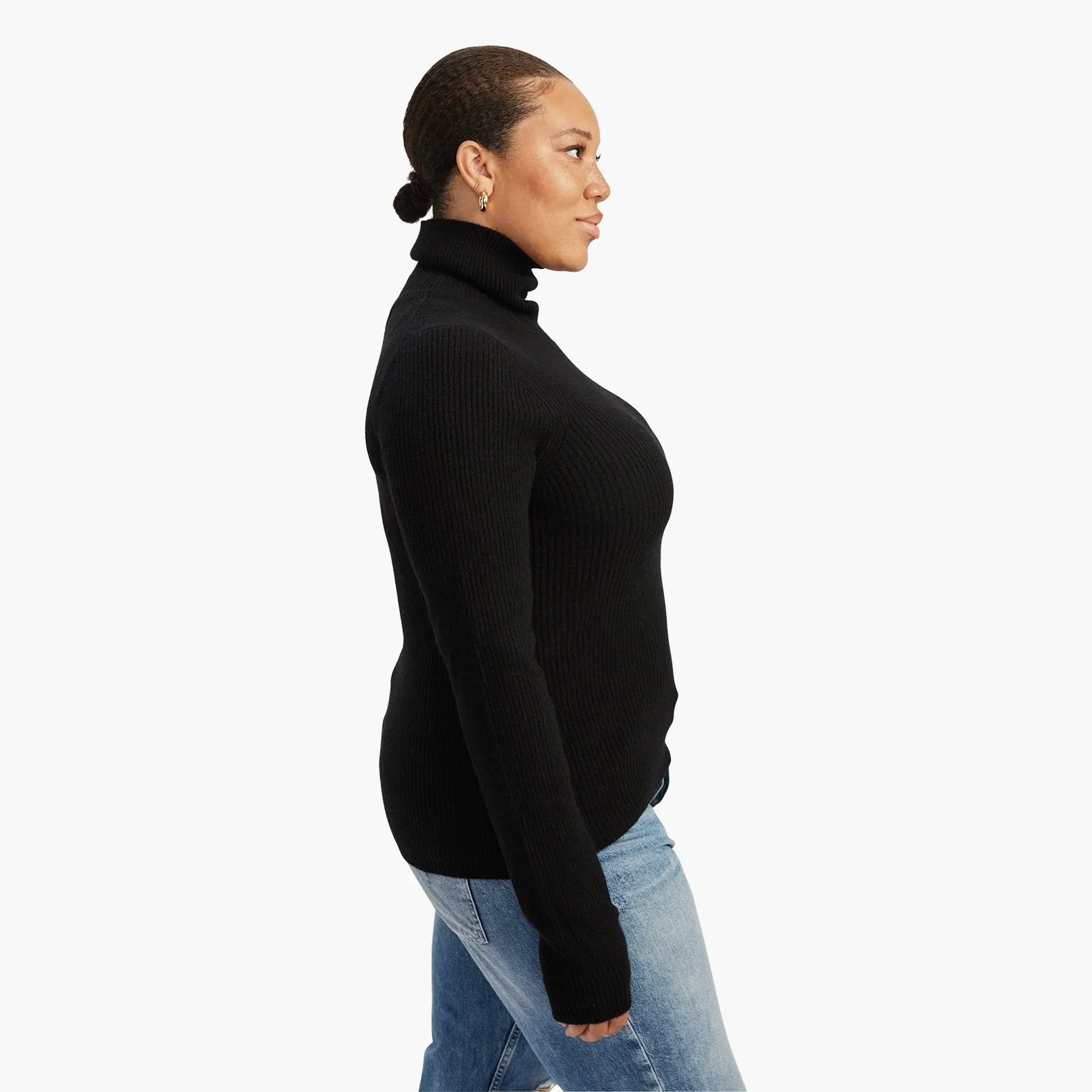 Cashmere Ribbed Turtleneck