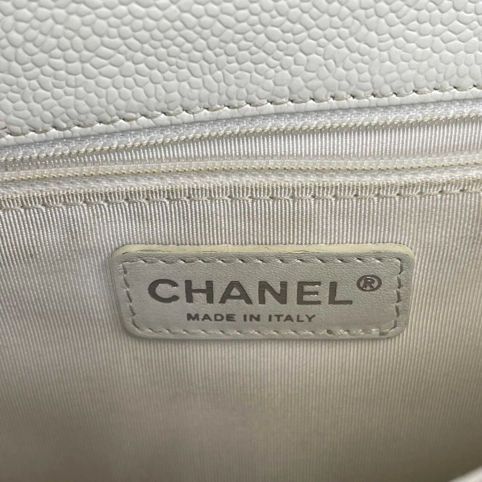 Chanel - CC Small Grand Shopping Tote - White Shoulder Bag