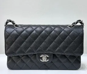 Chanel Medium Classic Flap Bag Caviar Black SHW