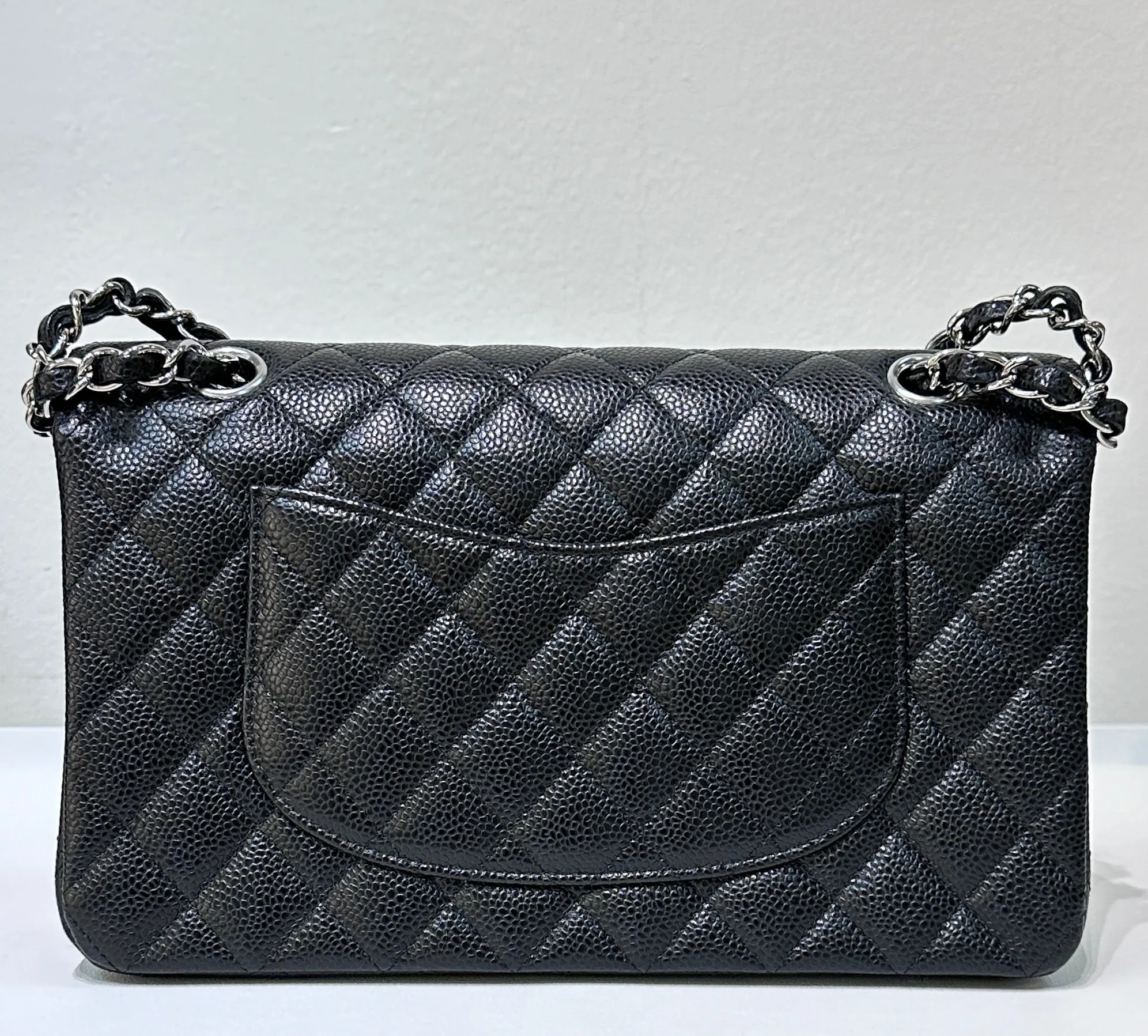 Chanel Medium Classic Flap Bag Caviar Black SHW