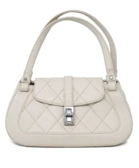 Chanel Neutral Caviar Leather Shoulder Bag