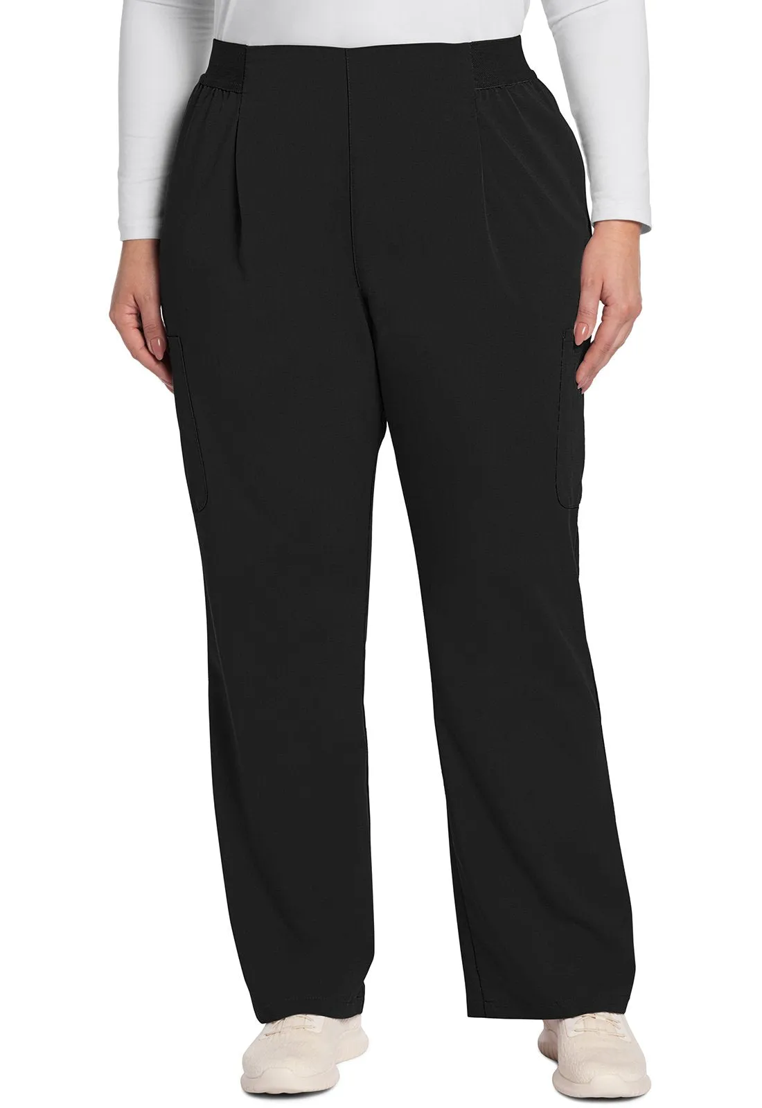 Cherokee Atmos Petite Mid Rise Pull-On Moderate Flare Leg Pant CK093AP