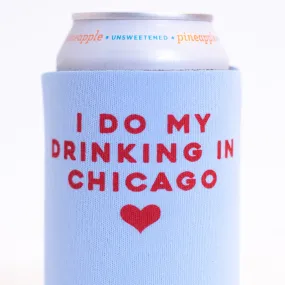 Chicago gift idea, local craft beer koozie, drink local can coolie, Chicago craft beer, Chicago koozie