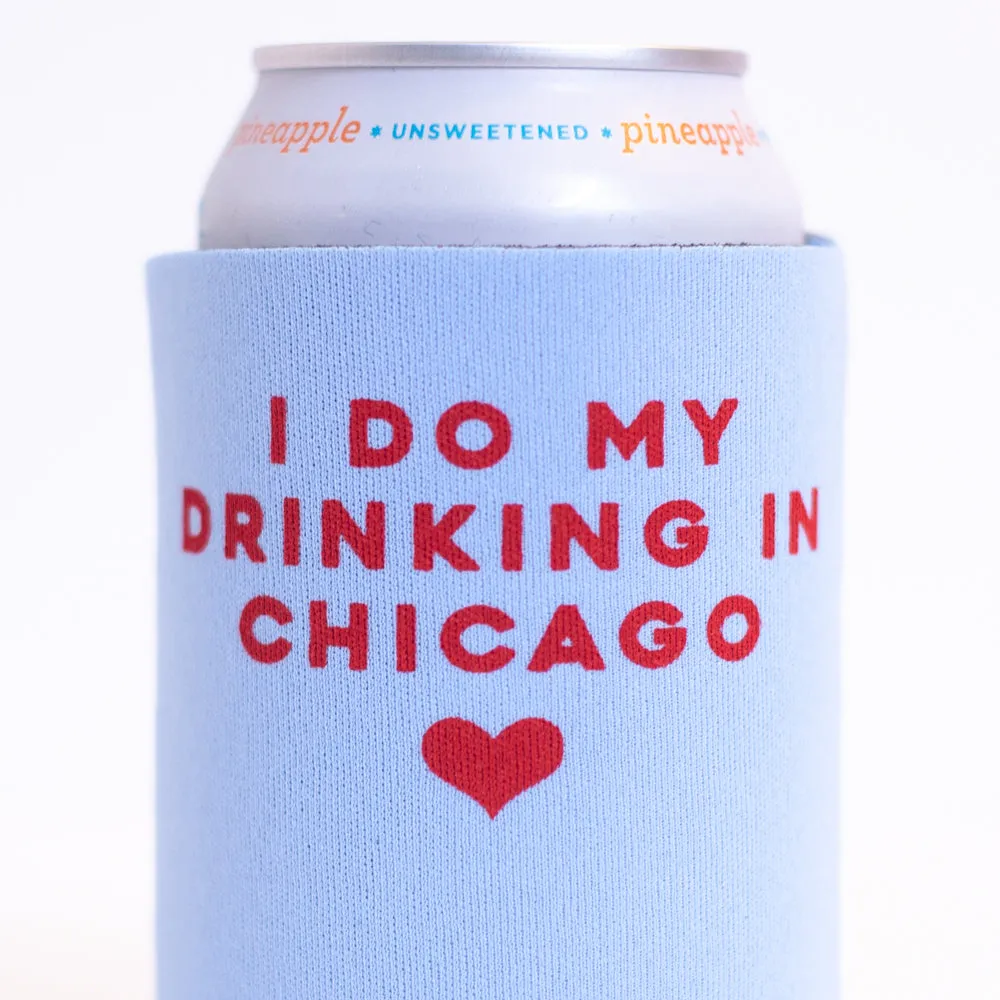 Chicago gift idea, local craft beer koozie, drink local can coolie, Chicago craft beer, Chicago koozie