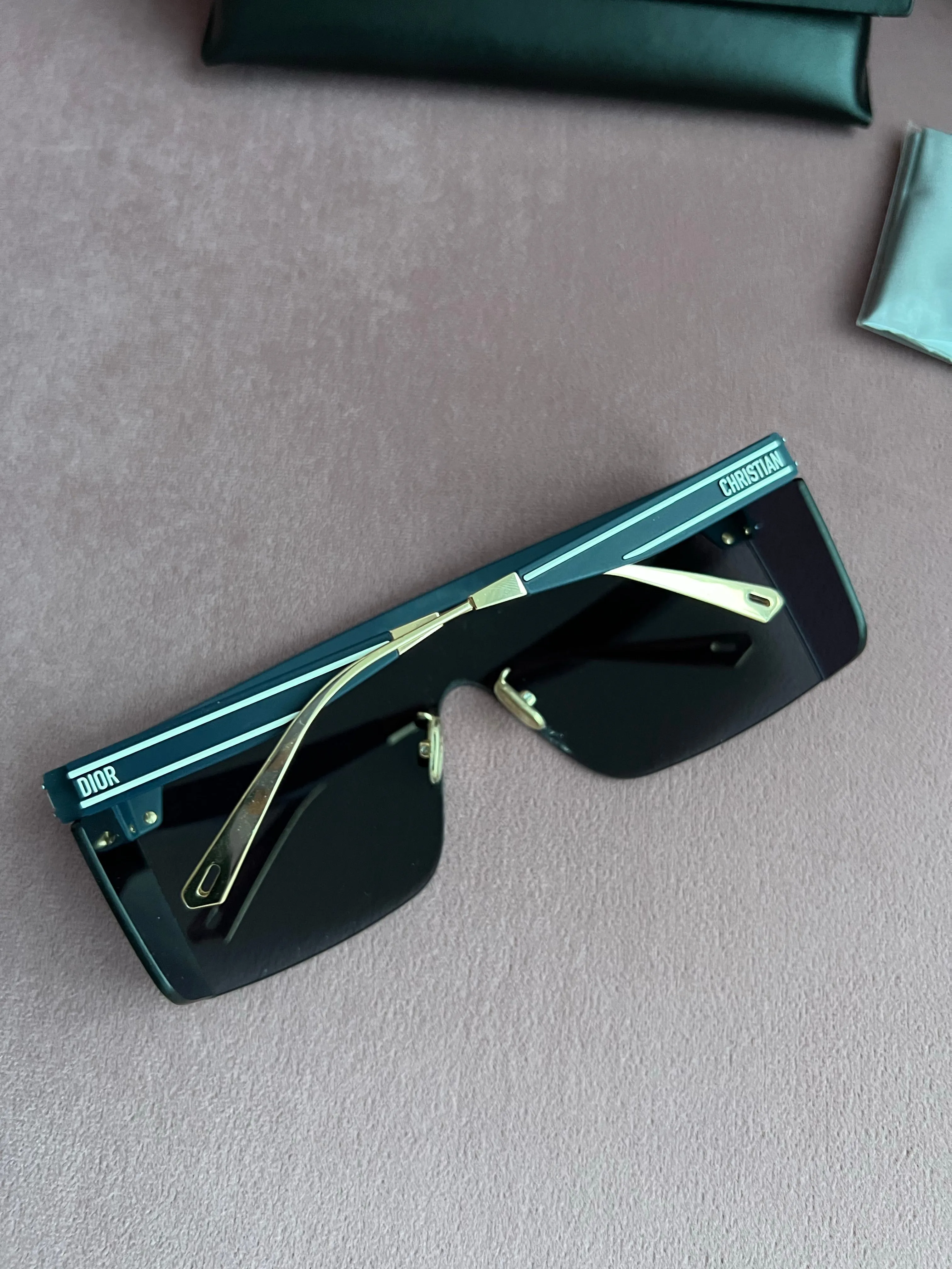 Christian Dior Club M2U Translucent Blue Dior Oblique Sunglasses