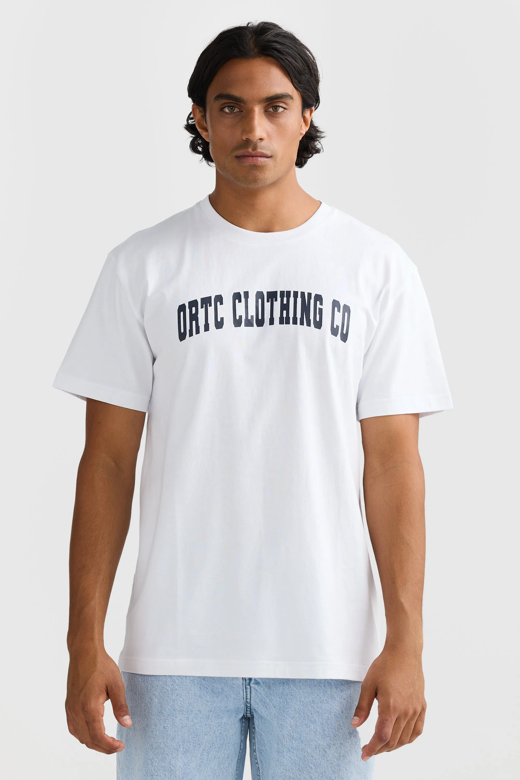 College Logo T Shirt White