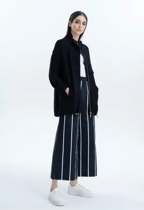 Contrast Vertical Striped Wide Trouser