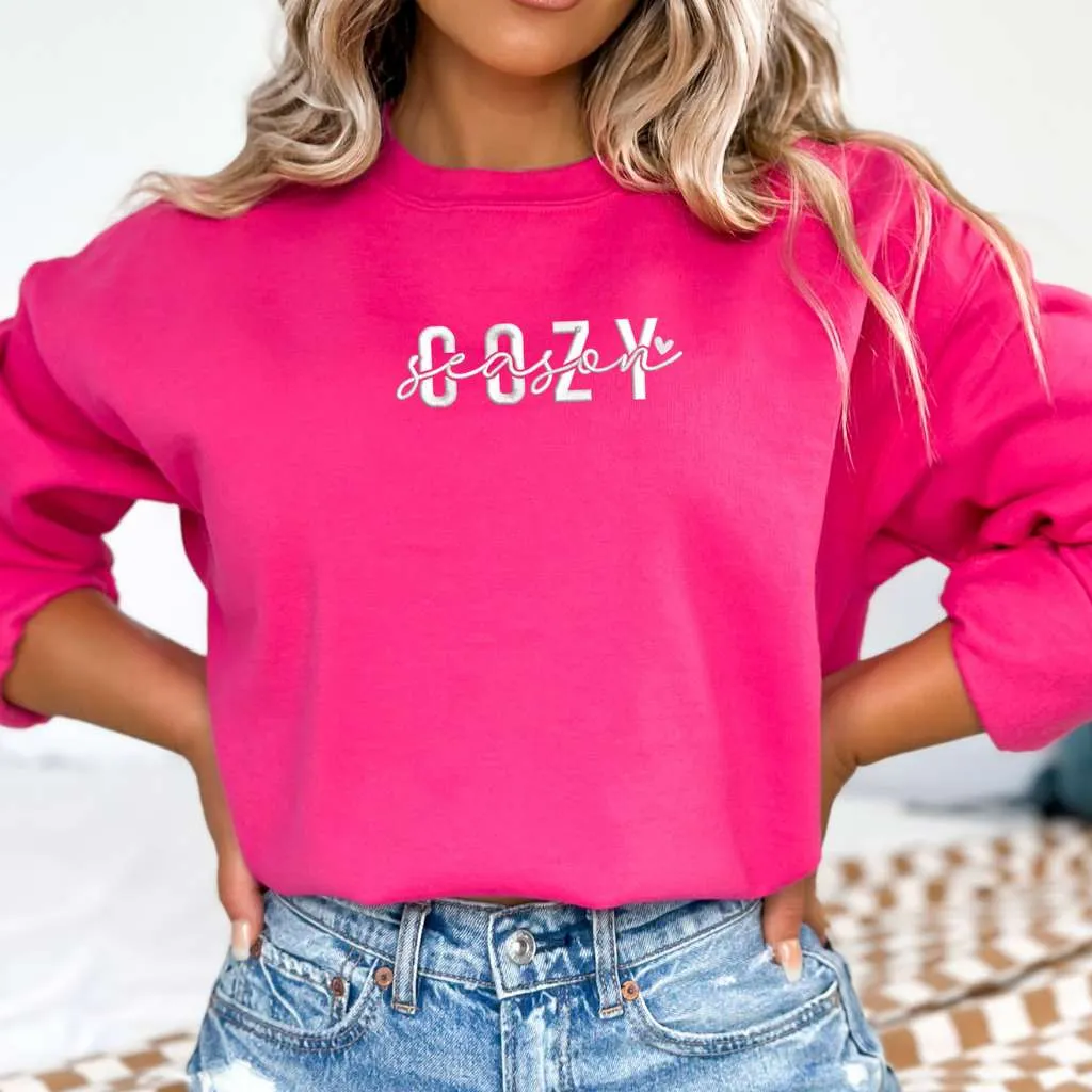 Cozy Season Embroidered Unisex Sweatshirt