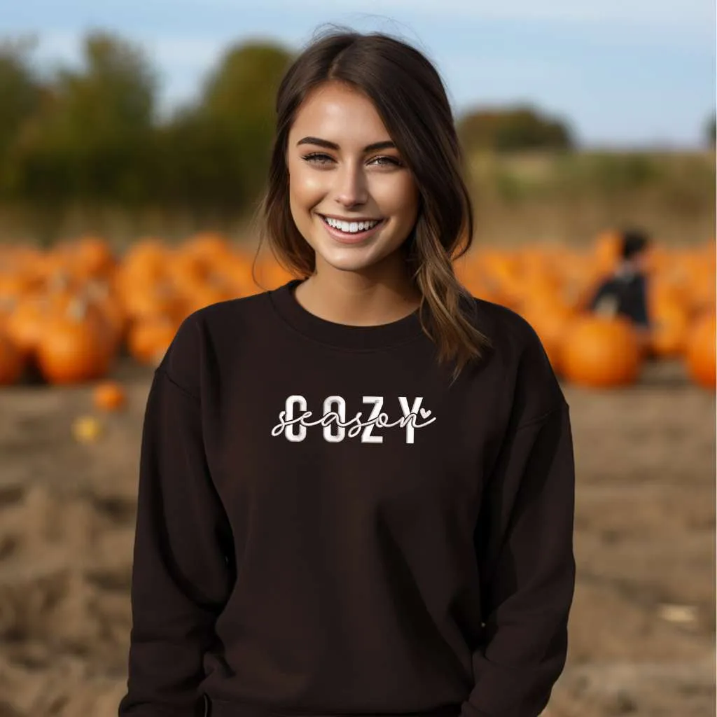 Cozy Season Embroidered Unisex Sweatshirt