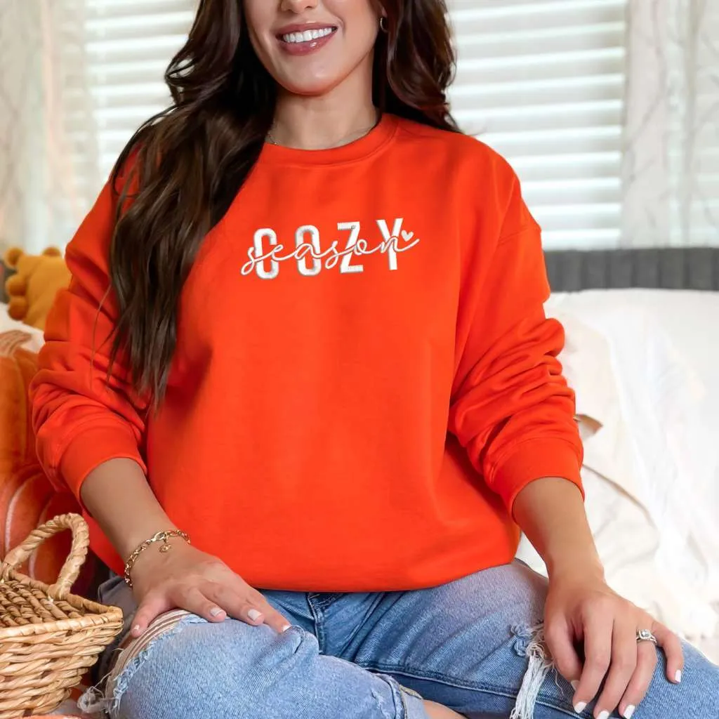 Cozy Season Embroidered Unisex Sweatshirt