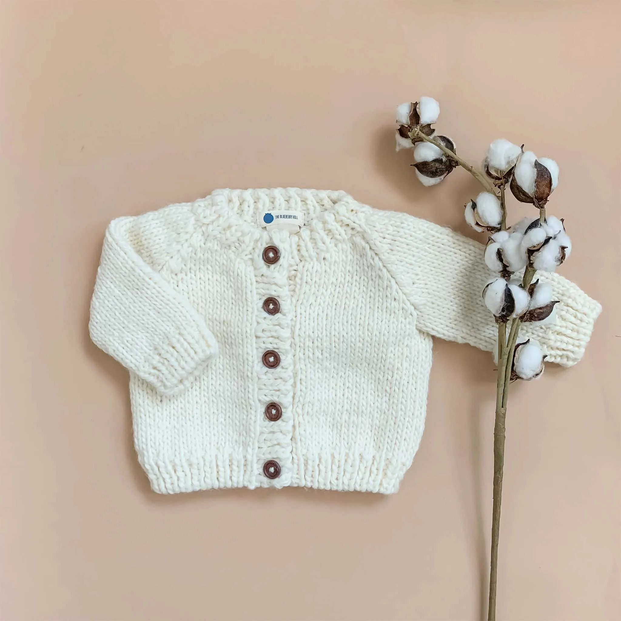 Cream Classic Cardigan