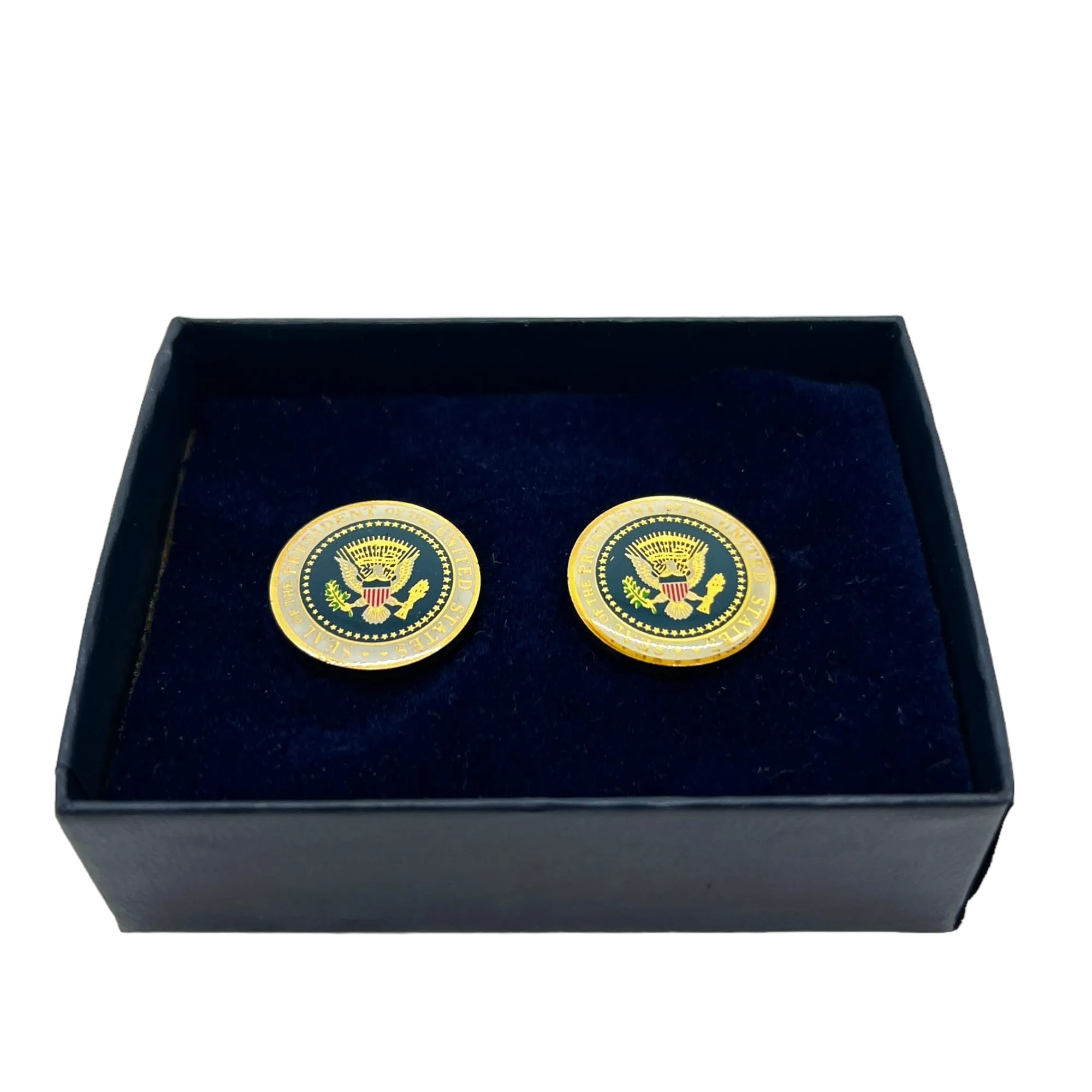 CUFFLINKS Official Bill Clinton with Presidential Seal - Red, White & Blue