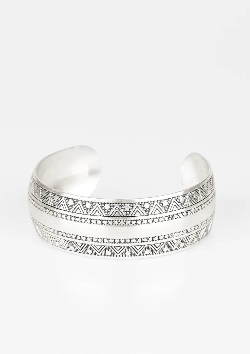 Desert Peaks Silver Cuff Bracelet