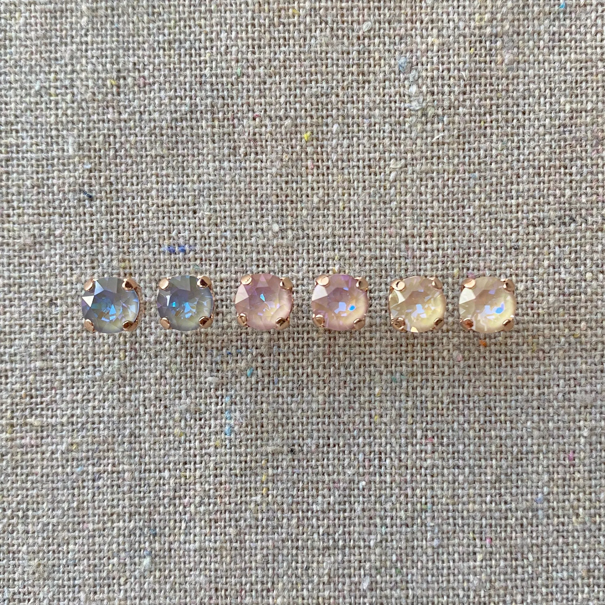 Diamante Post Earrings • 6mm • Pastel DeLite