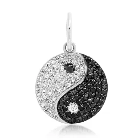 Diamond Yin Yang Good Luck Charm