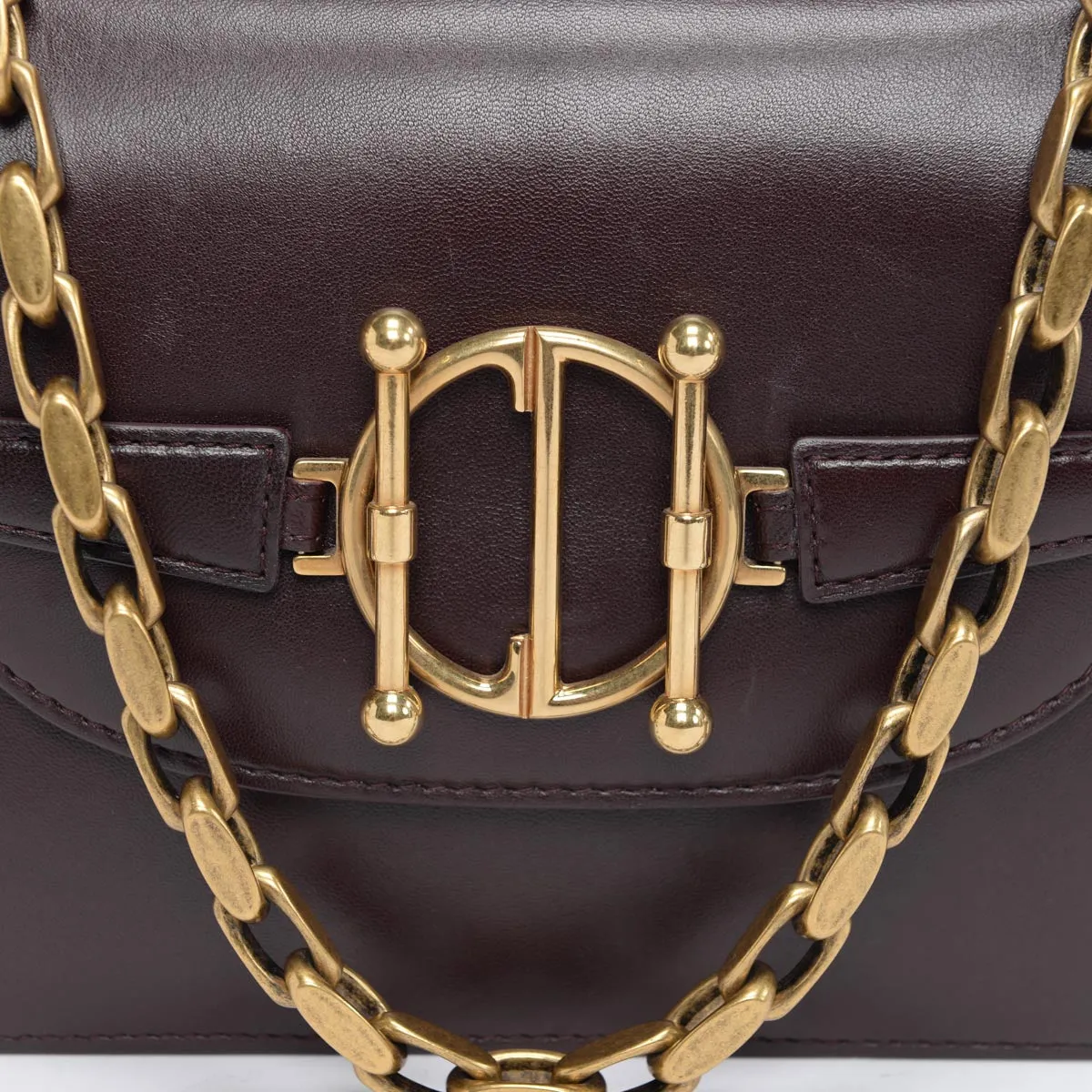 Dior Burgundy Lambskin DiorDirection Shoulder Bag