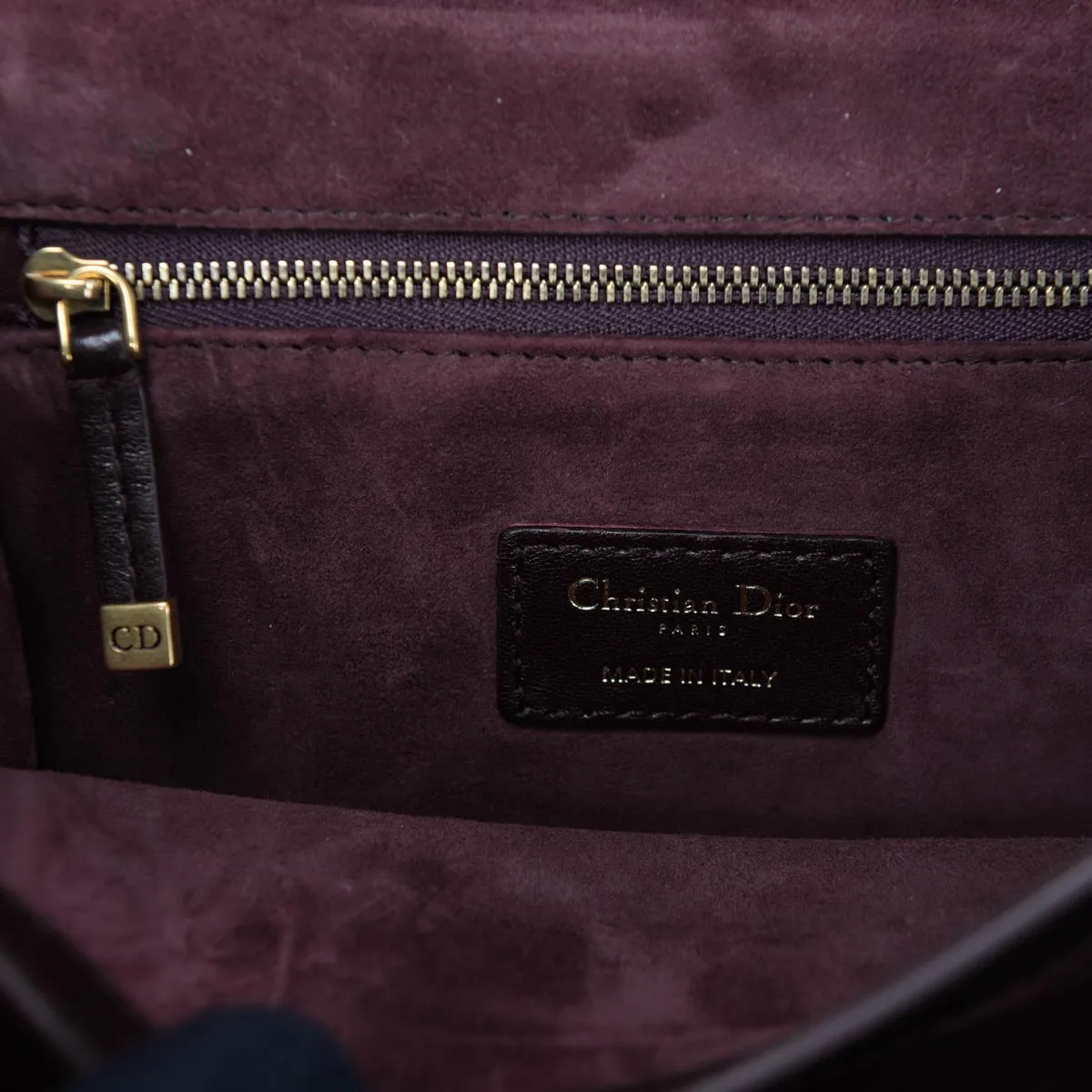 Dior Burgundy Lambskin DiorDirection Shoulder Bag