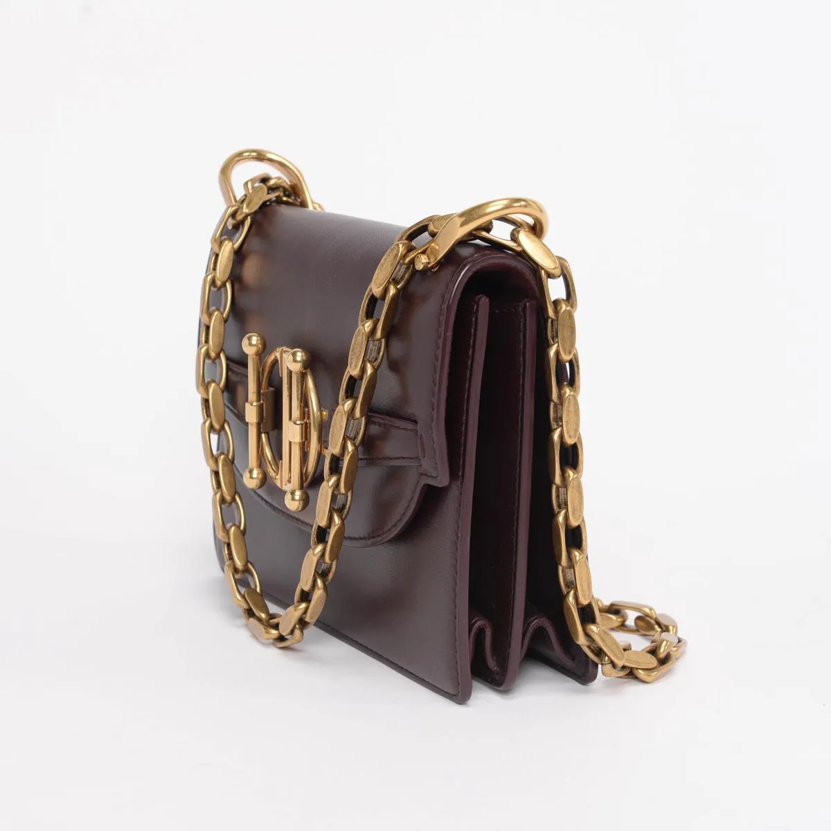 Dior Burgundy Lambskin DiorDirection Shoulder Bag