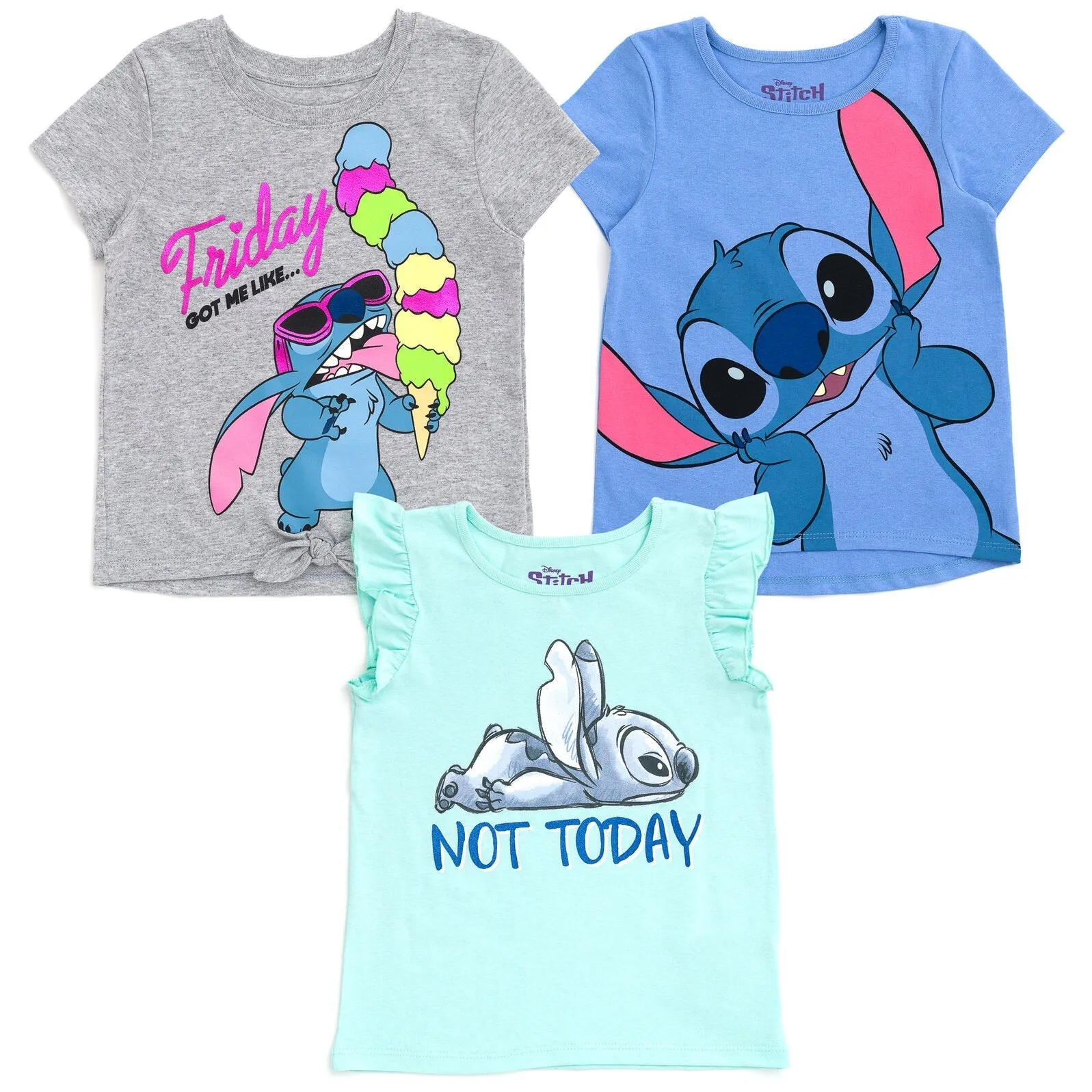 Disney Lilo & Stitch Stitch 3 Pack T-Shirts