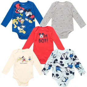 Disney Mickey Mouse 5 Pack Bodysuits