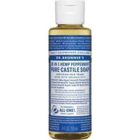 Dr. Bronner's 4oz Peppermint Pure Castille Soap