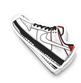 Dunk Low "Jordan Pack 2 White" Sneaker Sticker