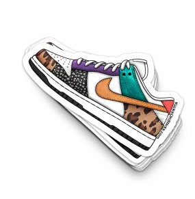 Dunk Low "Patchwork" Sneaker Sticker