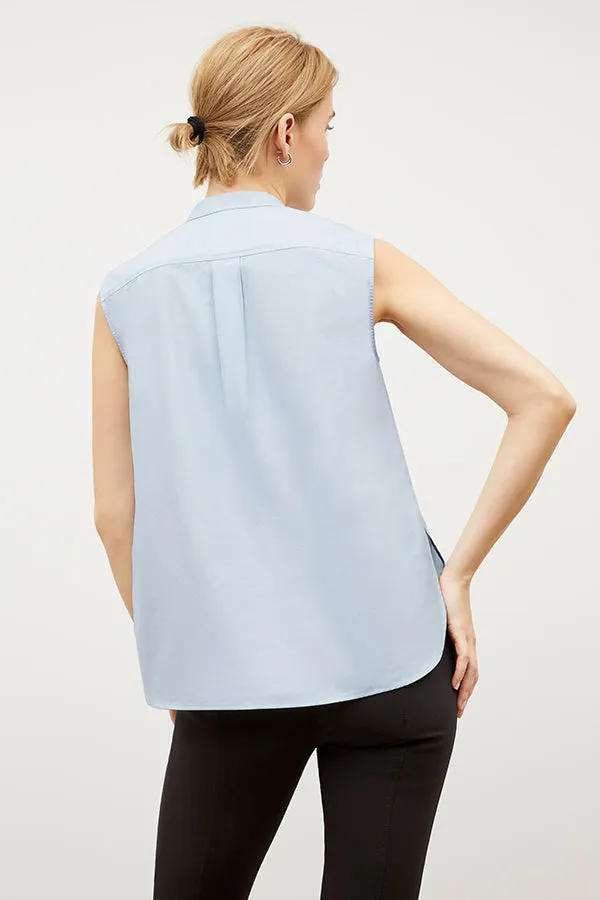 Evie Top - Poplin :: Breeze