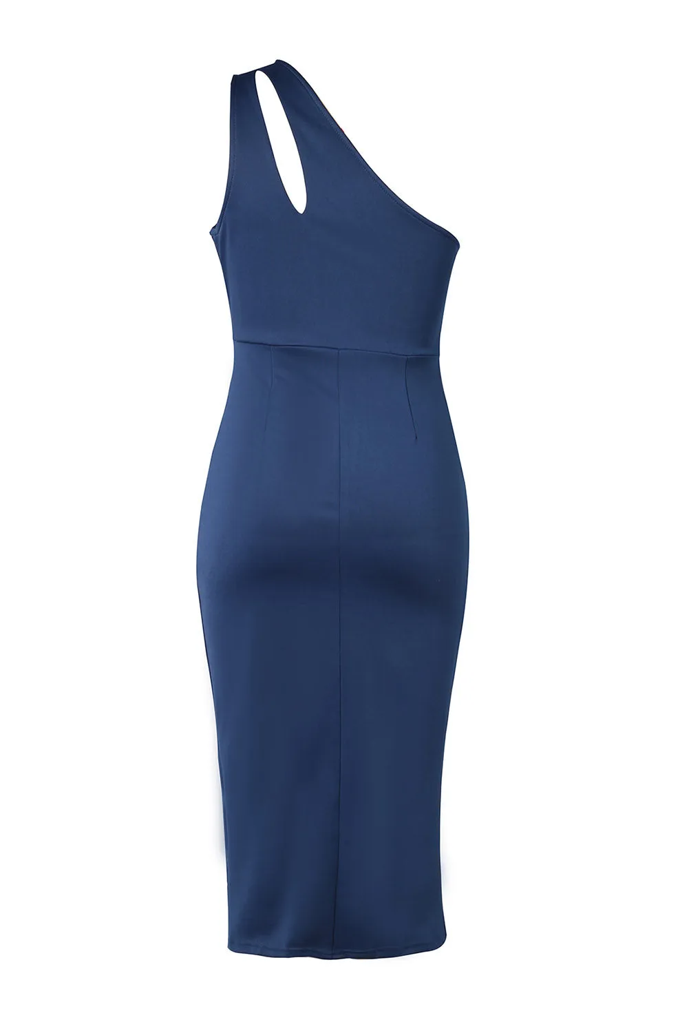 Explore More  Collection - Ruched Cutout Single Shoulder Dress