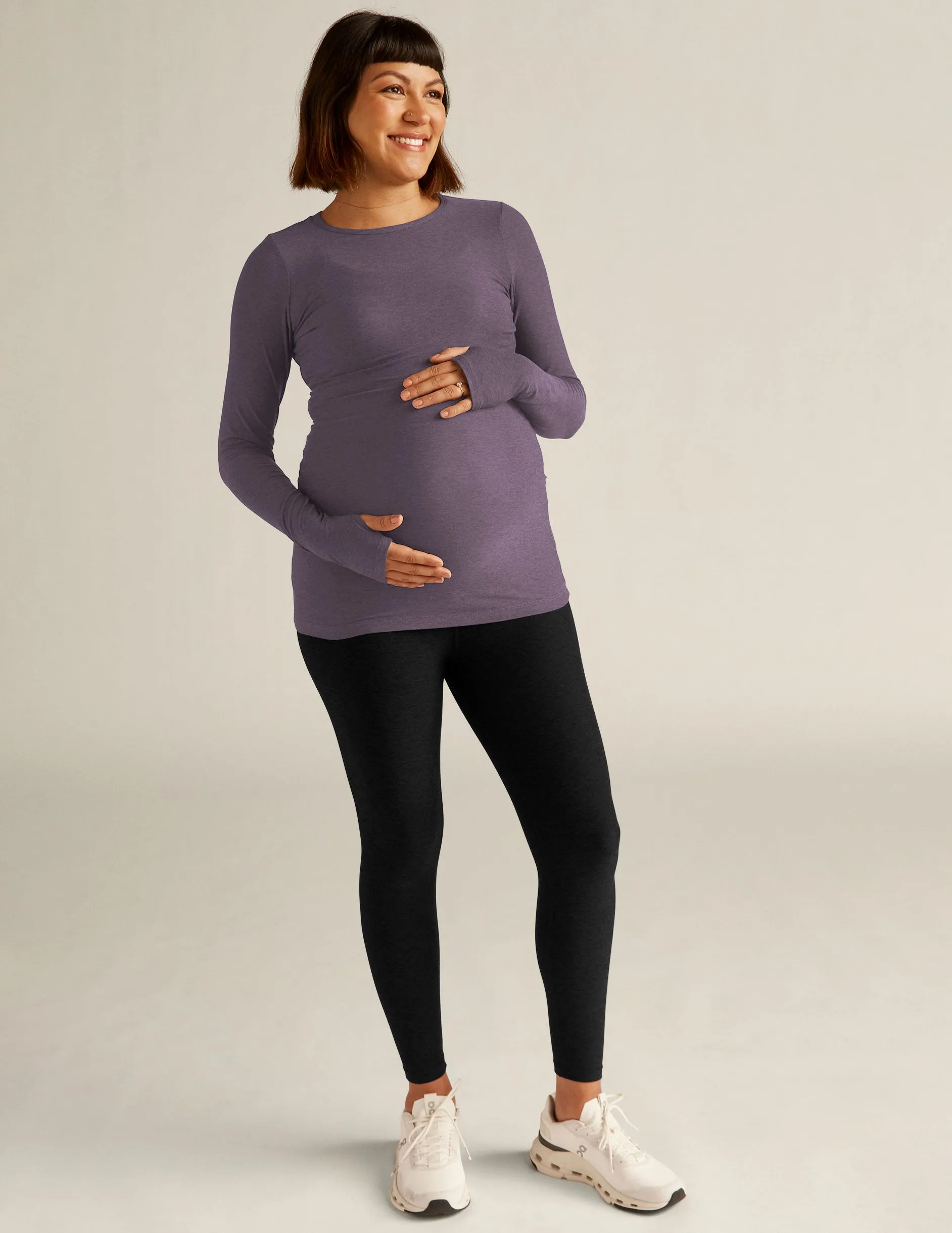 Featherweight Count On Me Maternity Crew Pullover