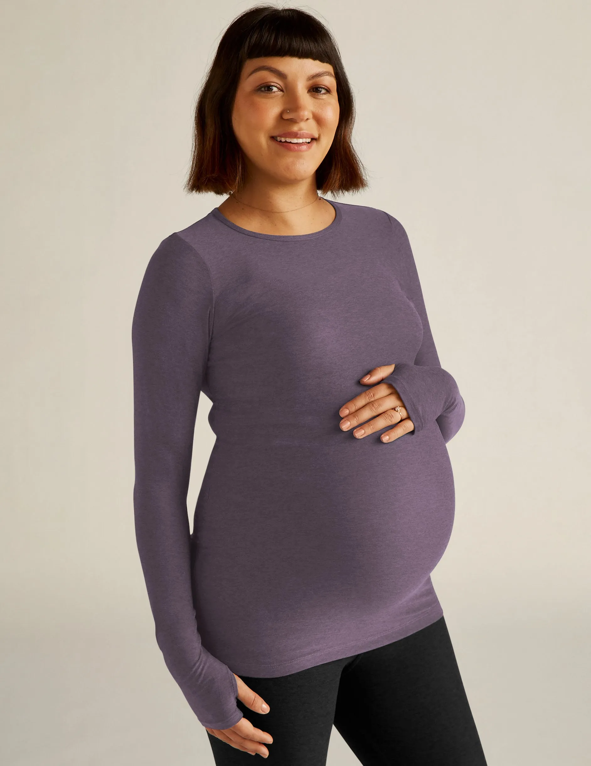 Featherweight Count On Me Maternity Crew Pullover