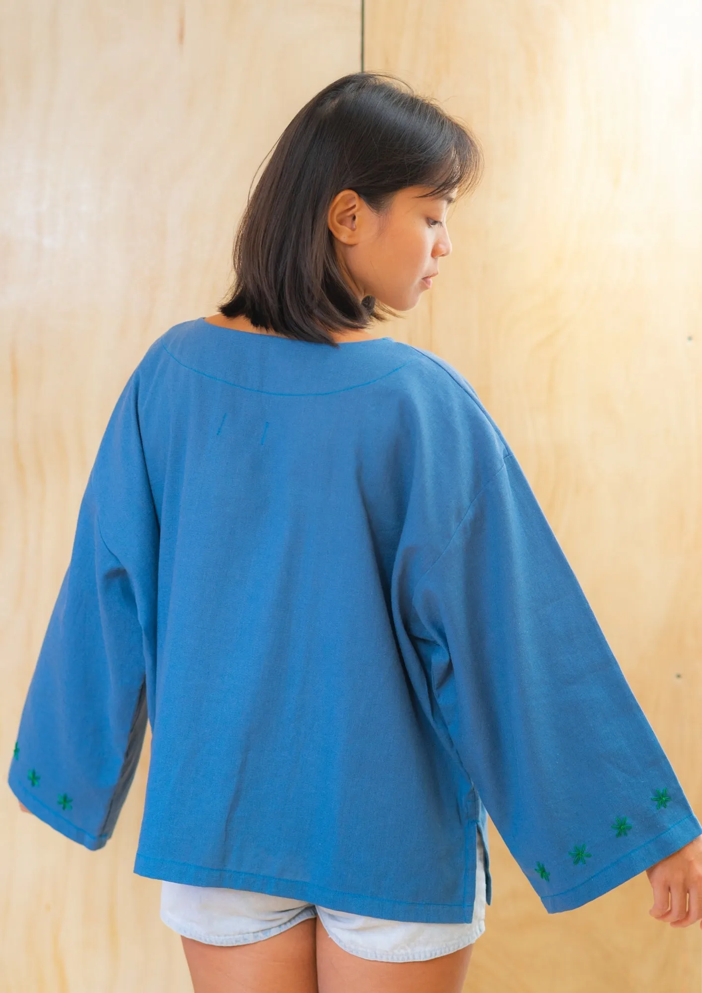 flap jacket - blue