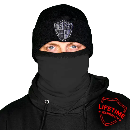 Fleece Face Shields® | Tactical Black