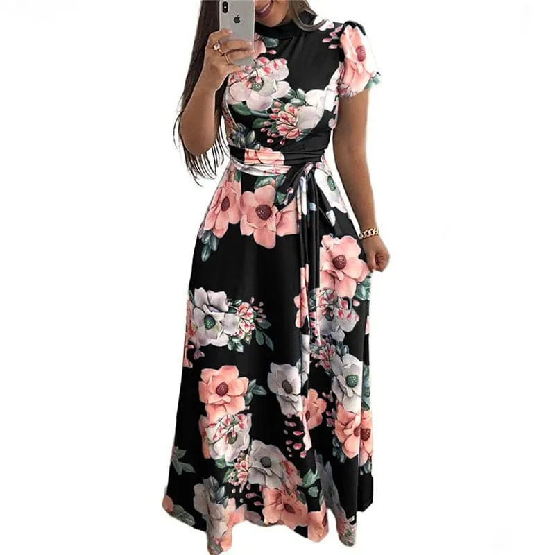 Floral Garden Long Maxi Dress - S-3XL - 3 Colors