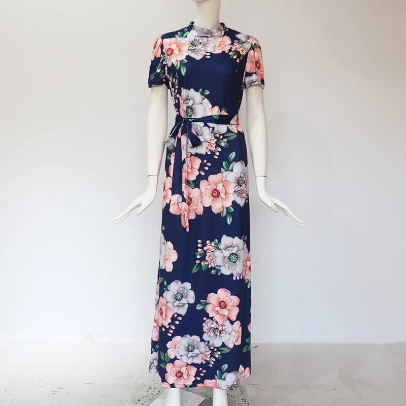 Floral Garden Long Maxi Dress - S-3XL - 3 Colors