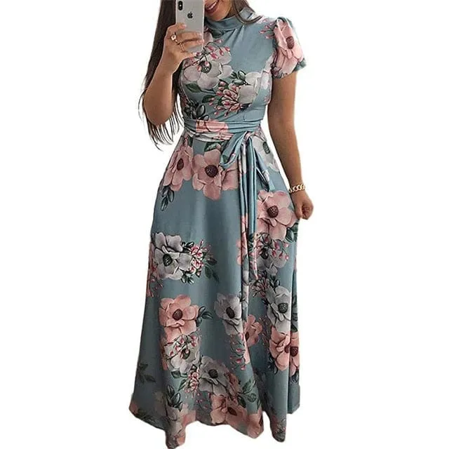 Floral Garden Long Maxi Dress - S-3XL - 3 Colors