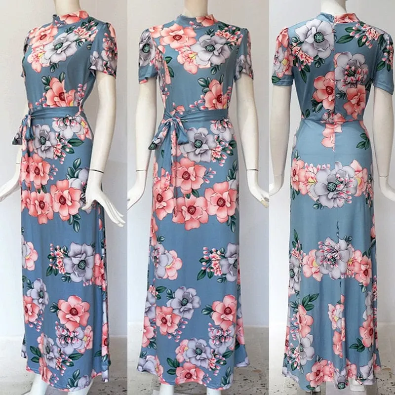 Floral Garden Long Maxi Dress - S-3XL - 3 Colors