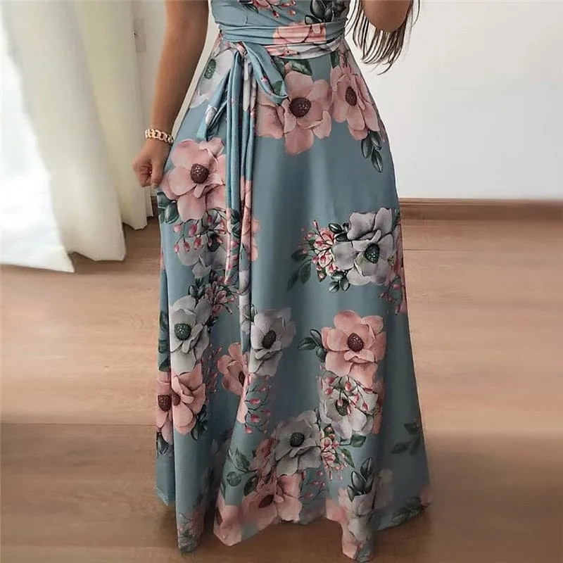 Floral Garden Long Maxi Dress - S-3XL - 3 Colors