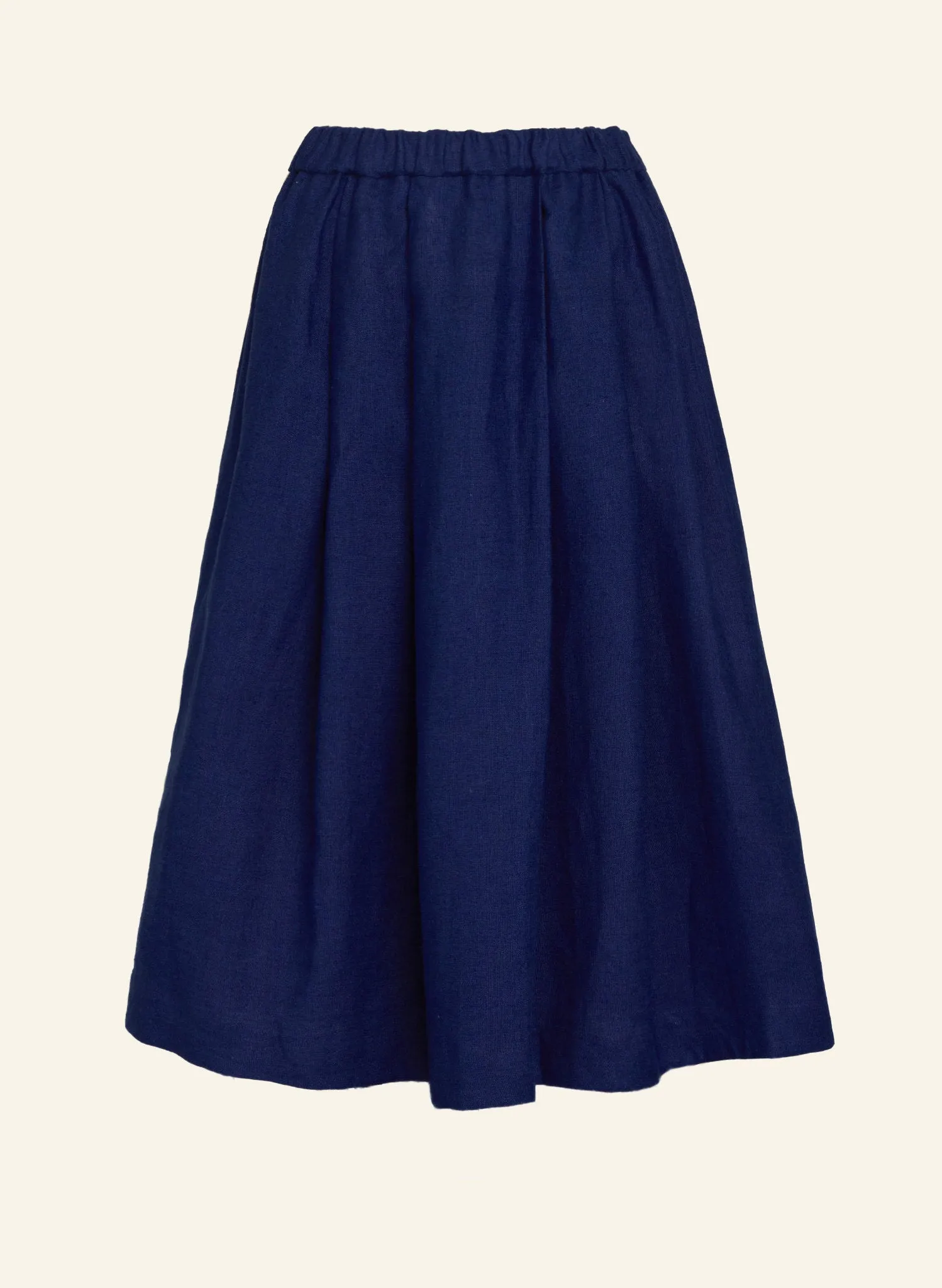 Florence Skirt - Navy Linen