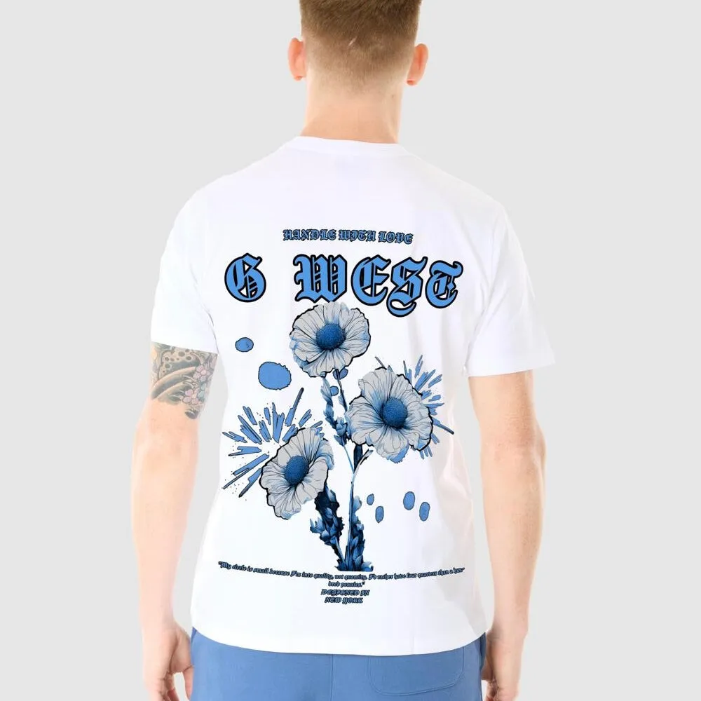 G West Blue Garden White Tee