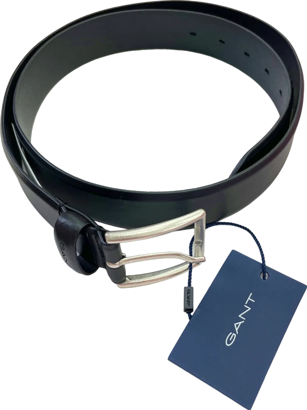 GANT Black Leather Belt UK 38