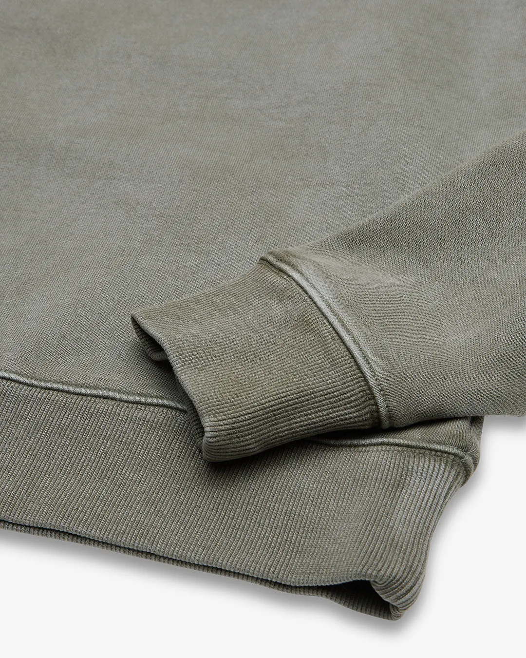 Garment Dyed Shield Crew - Lichen Green