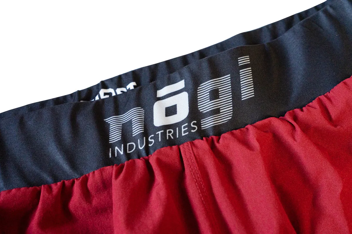 Ghost 7" Inseam Premium Lined Grappling Shorts -  Merlot Red