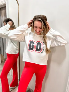 Go Redhawks Cropped Sweatshirt