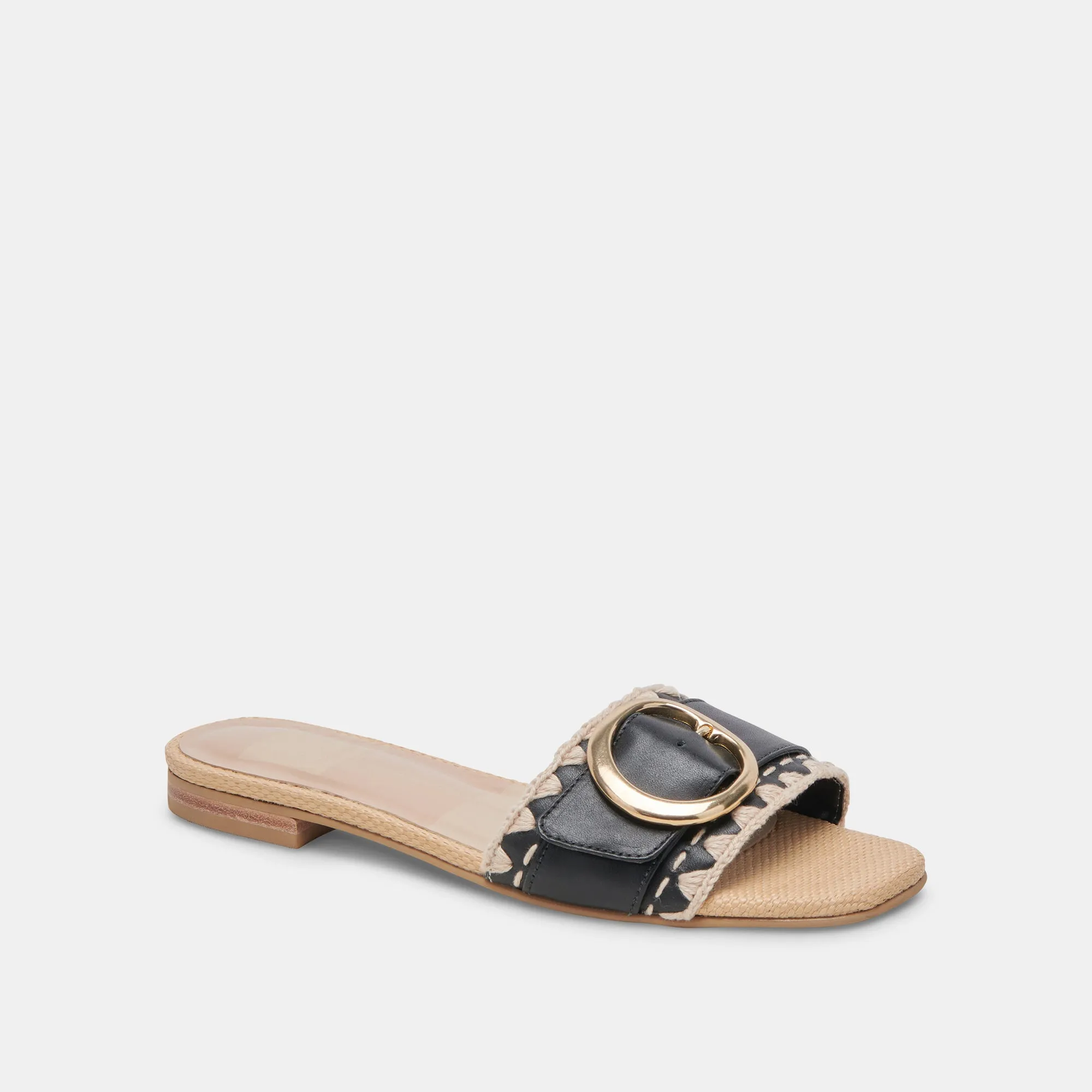 GRECIA SANDALS BLACK LEATHER