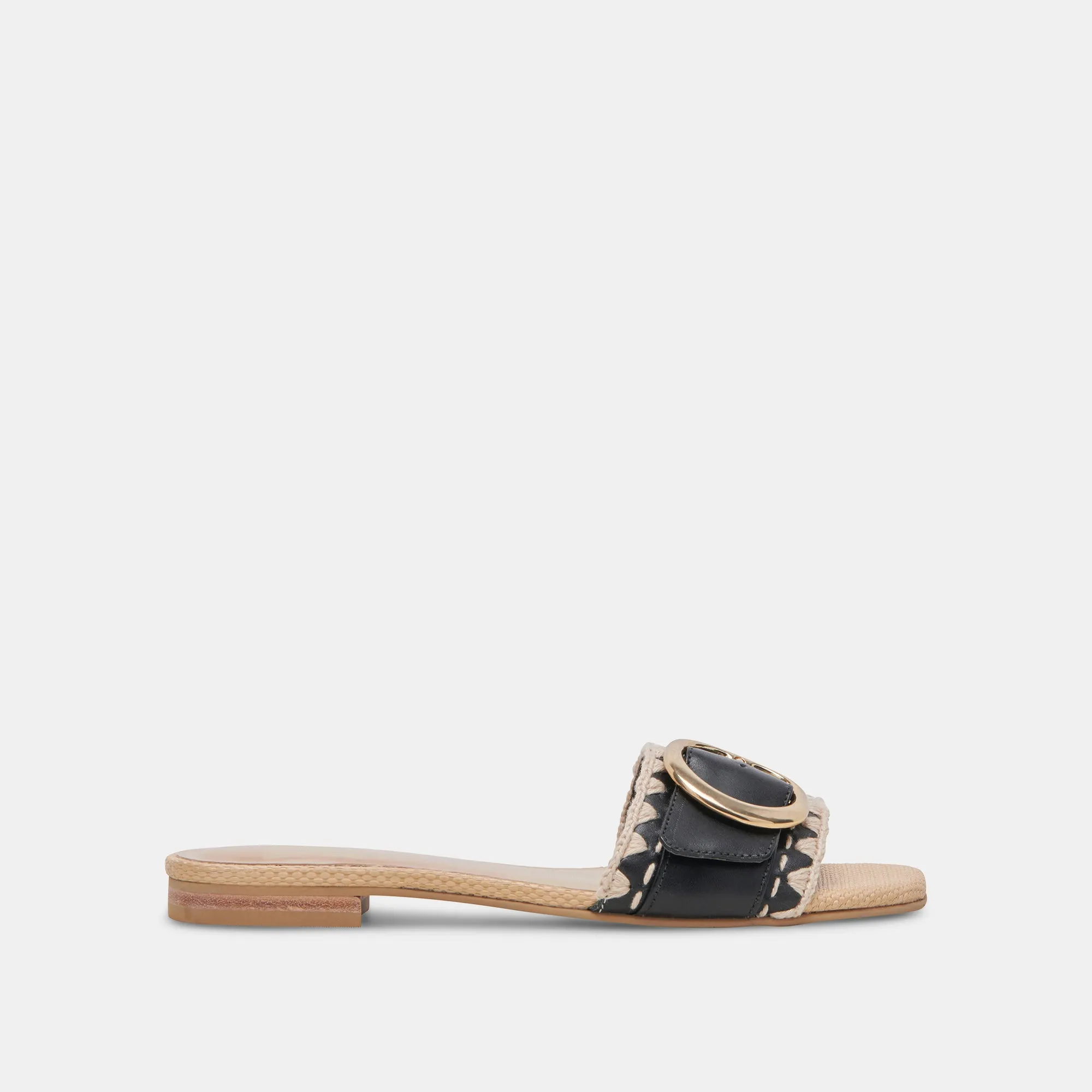 GRECIA SANDALS BLACK LEATHER