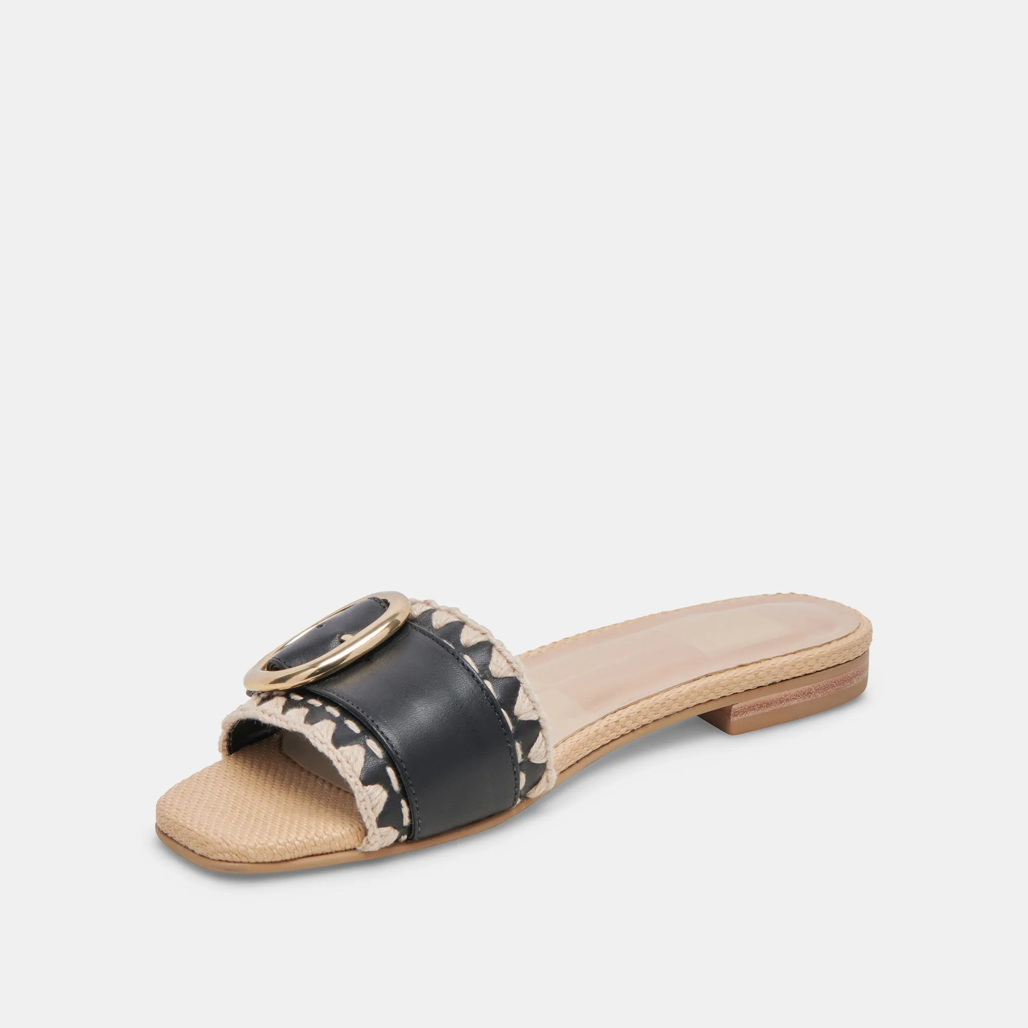 GRECIA SANDALS BLACK LEATHER