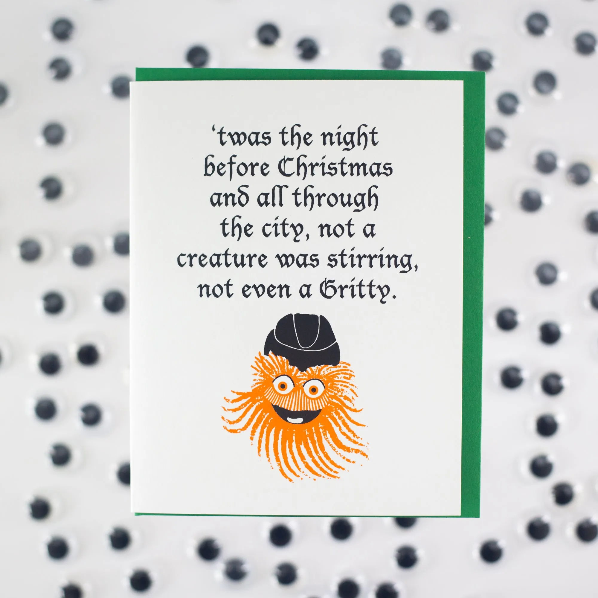 Gritty Christmas card, funny Philadelphia holiday card