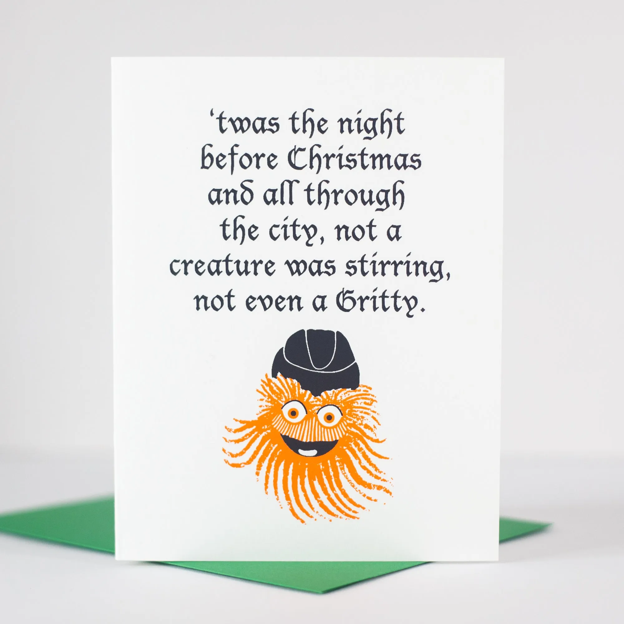 Gritty Christmas card, funny Philadelphia holiday card